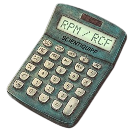 What do RCF and RPM mean?